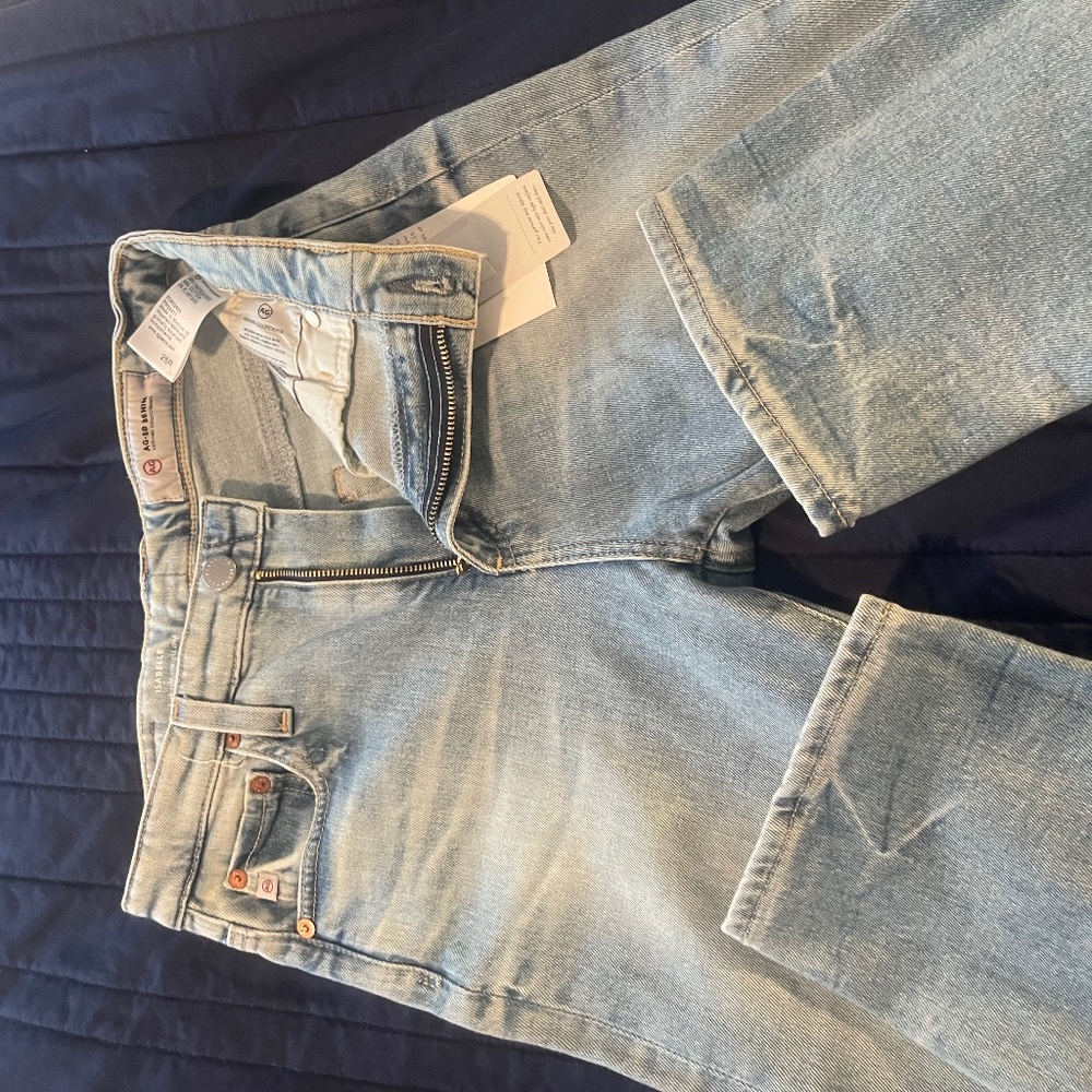 AG ISABELLE  high- rise straight crop